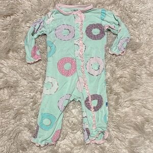 Pastel Donut Print Kids One Piece